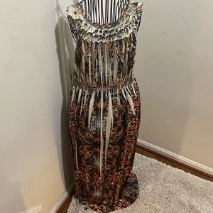 Multi color ankle length dress. Pre-owned